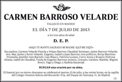 Carmen Barroso Velarde